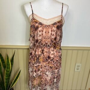 BCBGeneration Dress Womens Y2K Boho Lace Fairy Coquette Sheer Festival Sz S